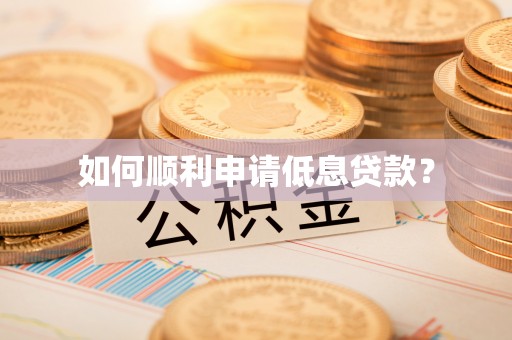 北部新区如何顺利申请低息贷款？