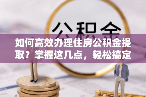 北部新区如何高效办理住房公积金提取？掌握这几点，轻松搞定！