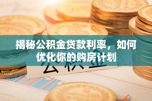 北部新区揭秘公积金贷款利率，如何优化你的购房计划