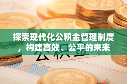 北部新区探索现代化公积金管理制度，构建高效、公平的未来