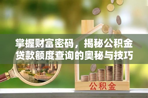 北部新区掌握财富密码，揭秘公积金贷款额度查询的奥秘与技巧
