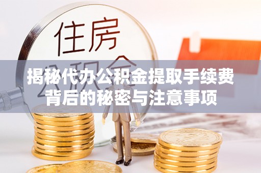 北部新区揭秘代办公积金提取手续费背后的秘密与注意事项