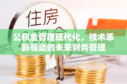 北部新区公积金管理现代化，技术革新驱动的未来财务管理